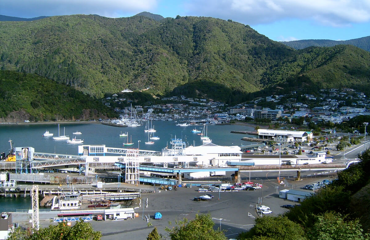 Picton New Zealand Aerial View Shared By Piwaka Lodge And Backpackers